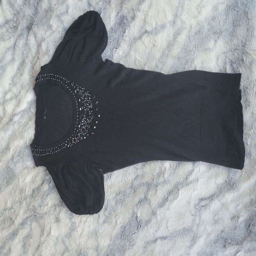 Jewel neck sweater